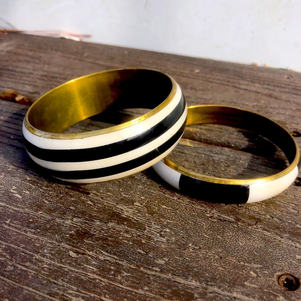 Black and white bracelets